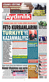 Aydınlık Gazetesi Gazetesi Manşeti