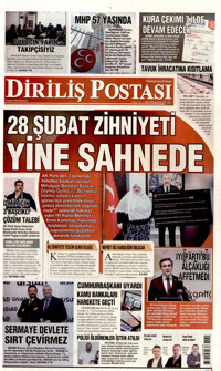 Diriliş Postası Gazetesi Manşeti