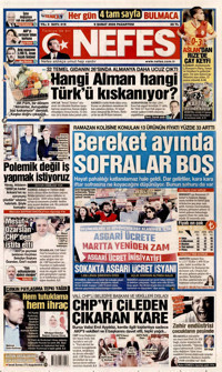 Nefes Gazetesi Manşeti