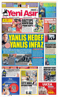 Yeni Asır Gazetesi Manşeti