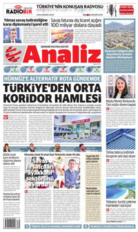 Analiz Gazetesi Manşeti