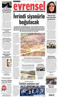 Evrensel Gazetesi Manşeti