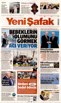 Yeni Şafak Gazetesi Manşeti