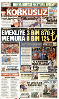 Korkusuz Gazetesi Manşeti