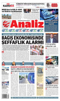 Analiz Gazetesi Manşeti