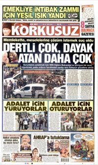 Korkusuz Gazetesi Manşeti