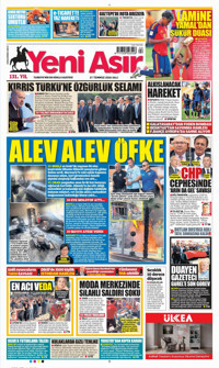 Yeni Asır Gazetesi Manşeti