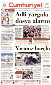 Cumhuriyet Gazetesi Manşeti
