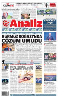 Analiz Gazetesi Manşeti