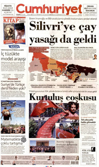 Cumhuriyet Gazetesi Manşeti