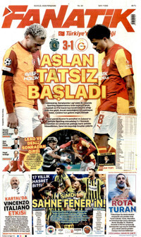 Fanatik Gazetesi Manşeti