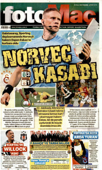 Fotomaç Gazetesi Manşeti