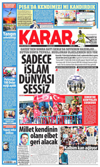 Karar Gazetesi Manşeti
