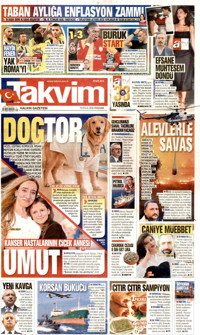 Takvim Gazetesi Manşeti