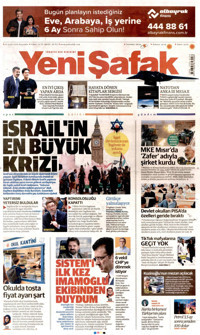 Yeni Şafak Gazetesi Manşeti
