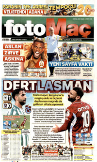 Fotomaç Gazetesi Manşeti