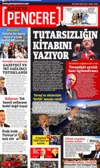 Gazete Pencere (Online Gazete) Gazetesi Manşeti