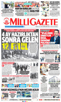 Milli Gazete Gazetesi Manşeti