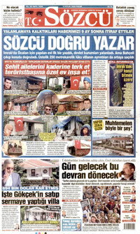 Sözcü Gazetesi Manşeti