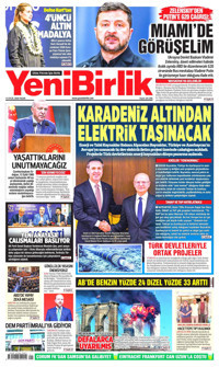 YeniBirlik Gazetesi Manşeti