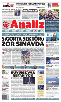 Analiz Gazetesi Manşeti
