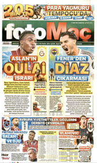 Fotomaç Gazetesi Manşeti