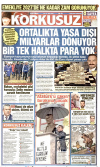 Korkusuz Gazetesi Manşeti