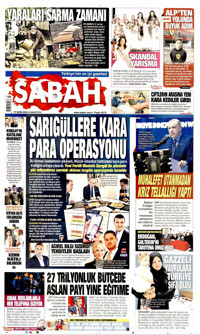 Sabah Gazetesi Manşeti