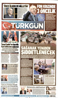 Türkgün Gazetesi Manşeti