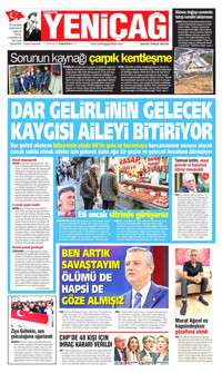 Yeniçağ Gazetesi Manşeti