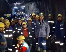 Çayırhan işçileri kendilerini madene kapattı