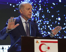 Cumhurbaşkanı Erdoğan KKTC'de: İki devletli çözüme tam destek