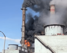 Sivas'ta termik santralde yangın çıktı!