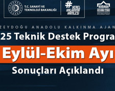 Teknik destek programı 5. dönem sonuçları açıklandı