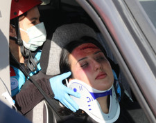 Kaza tatbikatı gerçeğini aratmadı! Eskişehir'den Oscarlık görüntüler...