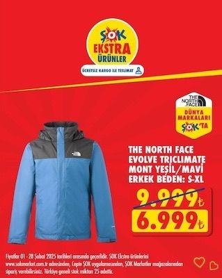 The North Face mont çeşitleri ucuzladı! ŞOK'ta 28 Şubat'a dek geçerli - Resim: 6