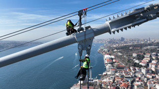 15 Temmuz Köprüsü'nde nefes kesen çalışma