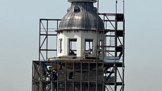 Kız Kulesi'nde kubbe ortaya çıktı