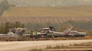 Ankara’da eğitim uçağı tarlaya zorunlu iniş yaptı
