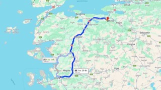 İzmir Bursa arası kaç km ve kaç saat
