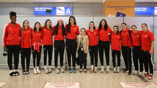 A Milli Kadın Basketbol Takımı, Atina'ya geldi