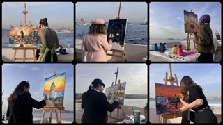 24 Kasım'a özel: Öğretmenler Kız Kulesi'ni resmetti