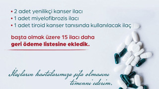 15 ilaç geri ödeme listesine alındı! Bakanlık duyurdu