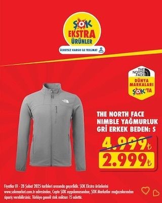 The North Face mont çeşitleri ucuzladı! ŞOK'ta 28 Şubat'a dek geçerli - Resim: 5