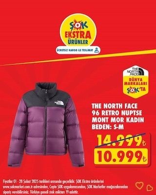 The North Face mont çeşitleri ucuzladı! ŞOK'ta 28 Şubat'a dek geçerli - Resim: 8