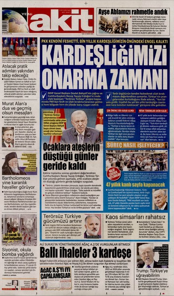 PKK’nın kararını gazeteler nasıl gördü? ‘Bayram havası estirenler’, ‘temkinliler’ ve ‘yokuşa sürenler’ - Resim: 9