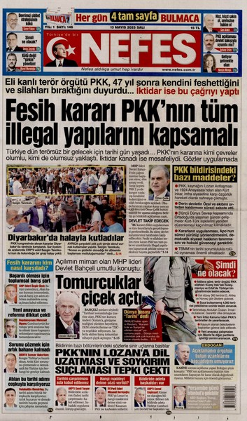 PKK’nın kararını gazeteler nasıl gördü? ‘Bayram havası estirenler’, ‘temkinliler’ ve ‘yokuşa sürenler’ - Resim: 10