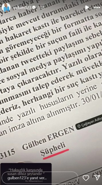 'Sıla bebek' paylaşımı çok konuşulan Gülben Ergen ifade verdi - Resim : 1