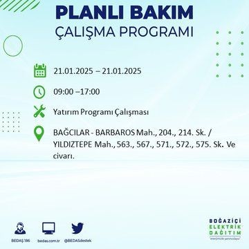 İstanbul'da uzun süreli elektrik kesintisi: 22 ilçe etkileniyor! Beşiktaş, Bahçelievler, Silivri... - Resim: 52
