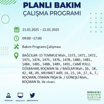 İstanbul'da uzun süreli elektrik kesintisi: 22 ilçe etkileniyor! Beşiktaş, Bahçelievler, Silivri... - Resim: 53